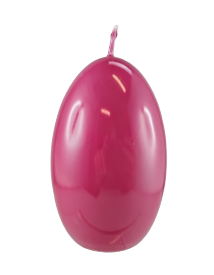 ŚWIECA JAJKO GLOSS 60/90mm FUKSJA