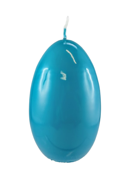ŚWIECA JAJKO GLOSS 60/90mm TURKUS
