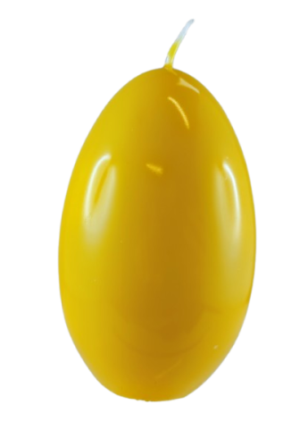 ŚWIECA JAJKO GLOSS 60/90mm ŻÓŁTY