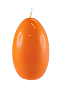 ŚWIECA JAJKO GLOSS 60/90mm POMARAŃCZOWY