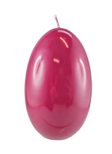 ŚWIECA JAJKO GLOSS 80/120mm FUKSJA