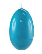ŚWIECA JAJKO GLOSS 80/120mm TURKUS