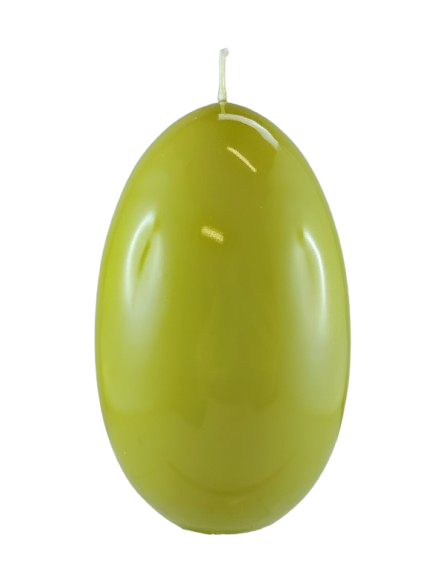 ŚWIECA JAJKO GLOSS 80/120mm ZIELONY