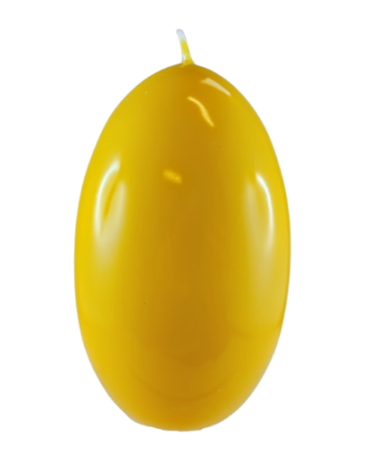 ŚWIECA JAJKO GLOSS 80/120mm ŻÓŁTY