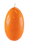 ŚWIECA JAJKO GLOSS 80/120mm POMARAŃCZOWY