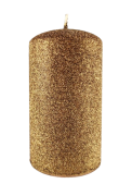 ŚWIECA IRIS SŁUPEK 70/130mm BRĄZOWY