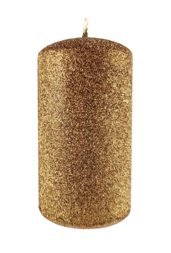 ŚWIECA IRIS SŁUPEK 70/130mm BRĄZOWY