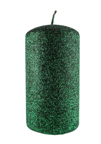 ŚWIECA IRIS SŁUPEK 70/130mm BUTELKOWA ZIELEŃ