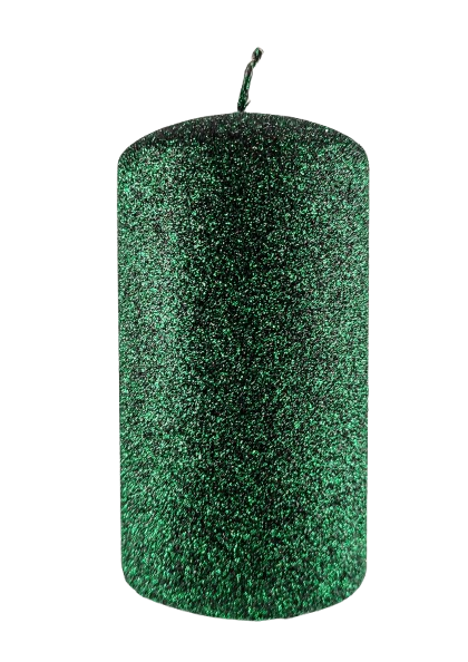 ŚWIECA IRIS SŁUPEK 70/130mm BUTELKOWA ZIELEŃ