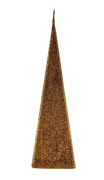 ŚWIECA IRIS PIRAMIDA 230mm BRĄZOWY
