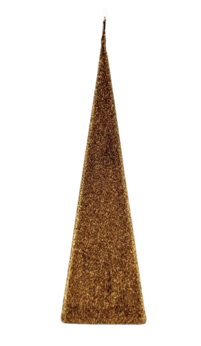 ŚWIECA IRIS PIRAMIDA 230mm BRĄZOWY