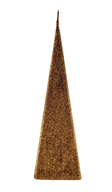 ŚWIECA IRIS PIRAMIDA 230mm BRĄZOWY