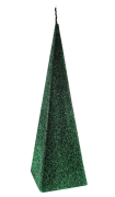 ŚWIECA IRIS PIRAMIDA 230mm BUTELKOWA ZIELEŃ