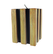ŚWIECA LAMELE KWADRAT 65/90mm CZARNY