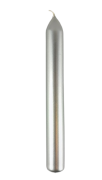 ŚWIECA ZESTAW 10 SZTUK SREBRNE 20/170mm świece długie stołowe