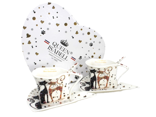 KOMPLET DWÓCH FILIŻANEK KOTY 180ML