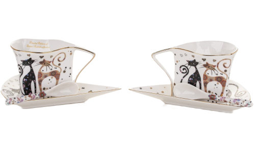 KOMPLET DWÓCH FILIŻANEK KOTY 180ML