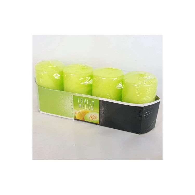 ŚWIECA ZAPACHOWA LOVELY MELON ZESTAW 4 SZT