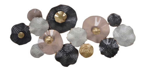 DEKORACJA ŚCIENNA METALOWA DUŻA 120X59,7X8,3CM