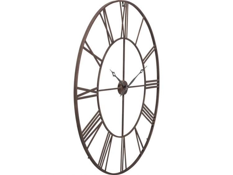 Zegar wiszący Factory Ø121 cm brązowy KARE