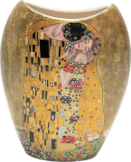 PORCELANOWY WAZON KLIMT POCAŁUNEK  20CM