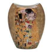PORCELANOWY WAZON KLIMT POCAŁUNEK  20CM