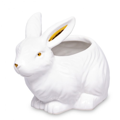 OSŁONKA ZAJĄCZEK KRÓLIK BIAŁO ZŁOTA 11,5x15x10