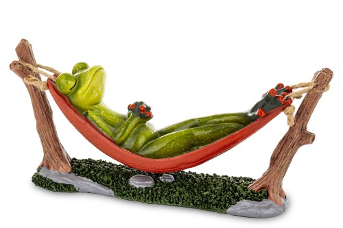 FIGURKA ŻABA HAMAKU RELAKS 9,5x20CM