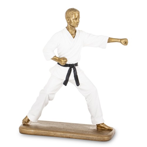 STATUETKA FIGURKA SPORTOWIEC KARATE KARATEKA 23,5x20CM