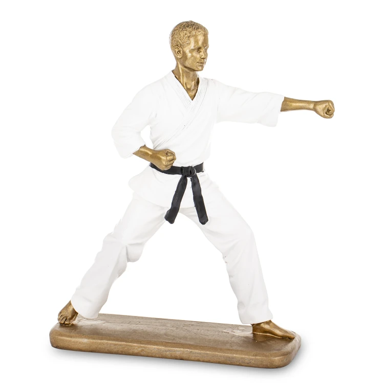 STATUETKA FIGURKA SPORTOWIEC KARATE KARATEKA 23,5x20CM