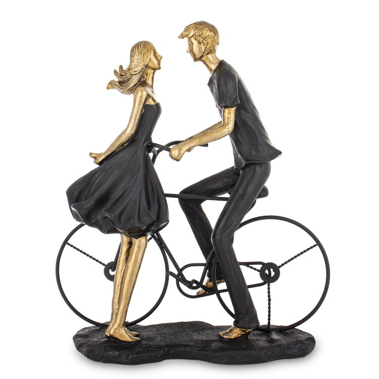 FIGURKA PARA ZAKOCHANI NA ROWERZE 29,5x25x10CM