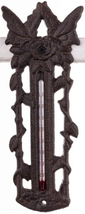 TERMOMETR ŚCIENNY ŻELIWNY 25,5CM