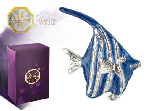 FIGURKA RYBKA SREBRNA - PRODUCTS WITH SWAROVSKI