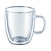 2 SZKLANKI z żaroodpornego szkła borokrzemowego odpornego na wahania temperatury oraz zarysowania