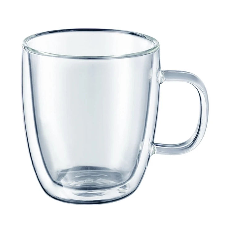 2 SZKLANKI z żaroodpornego szkła borokrzemowego odpornego na wahania temperatury oraz zarysowania