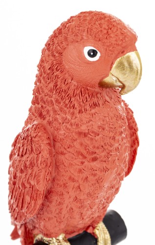 FIGURKA PAPUGA CZERWONA NA PODSTAWIE 30,5CM