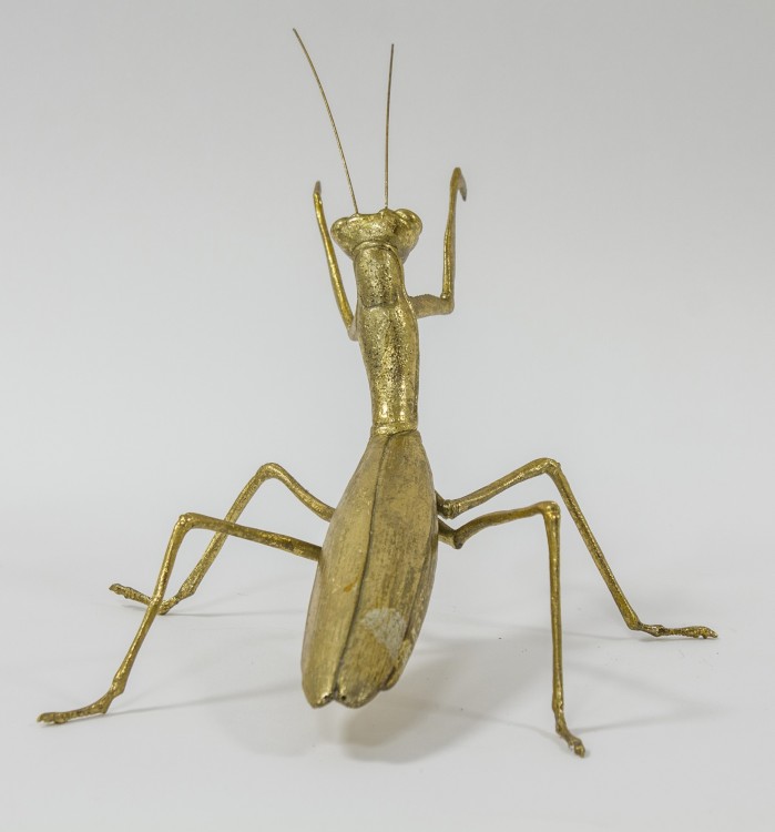 FIGURKA ZŁOTA MODLISZKA 19x29x20CM