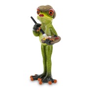 FIGURKA - ŻABA MALARKA ARTYSTKA 16CM