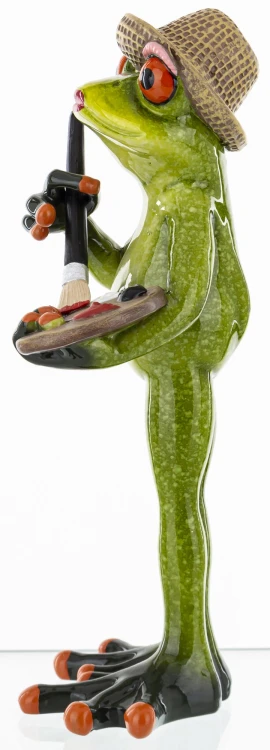 FIGURKA - ŻABA MALARKA ARTYSTKA 16CM