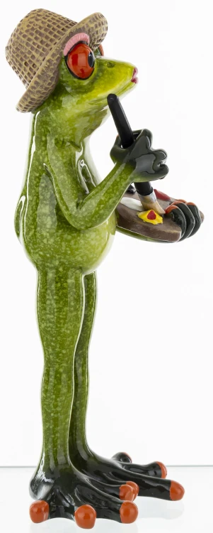 FIGURKA - ŻABA MALARKA ARTYSTKA 16CM