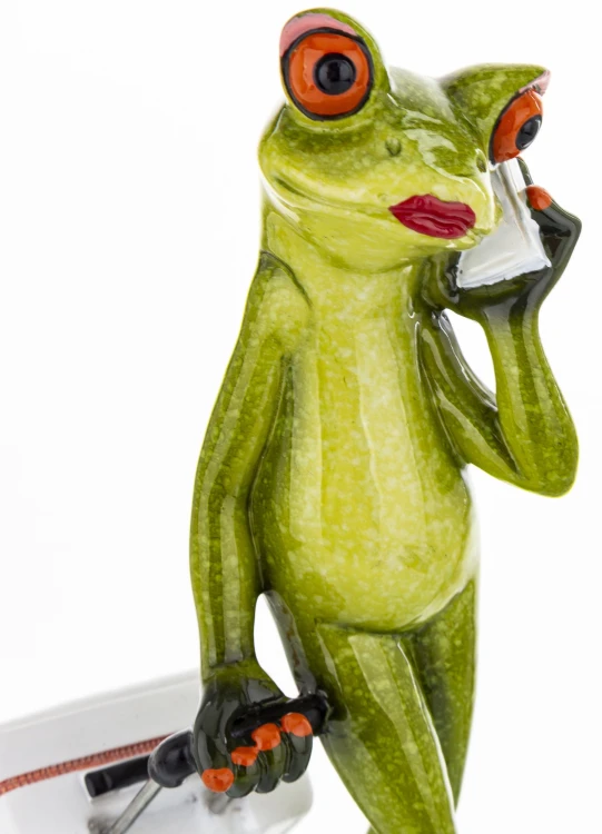 FIGURKA - ŻABA PODRÓŻNICZKA Z WALIZKĄ 18,5CM