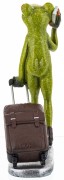 FIGURKA - ŻABA PODRÓŻNK Z WALIZKĄ 18CM