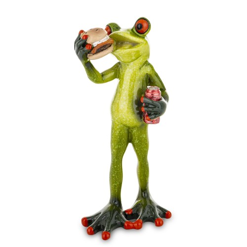 FIGURKA - ŻABA Z BURGEREM 16CM