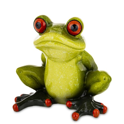 FIGURKA ŻABA STOJAK NA BUTELKĘ 15x15,5x14CM