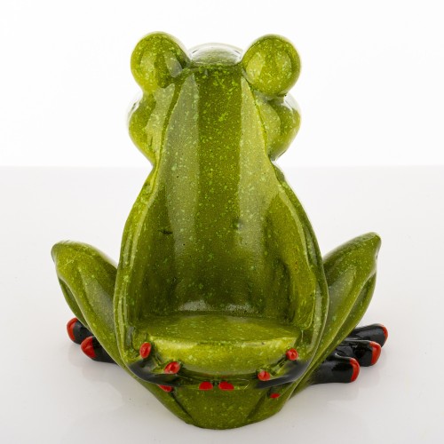 FIGURKA ŻABA STOJAK NA BUTELKĘ 15x15,5x14CM