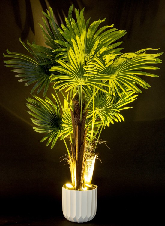 PODŚWIETLONA SZTUCZNA ROŚLINA DAKTYL PALMA PODŚWIETLANA LED 104x65cm