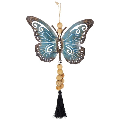 ZAWIESZKA METALOWA MOTYL Z CHWOSTEM 30x17x2