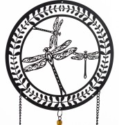 WISZĄCA DEKORACJA ŚCIENNA METAL ŁAPACZ SNÓW 74X18CM