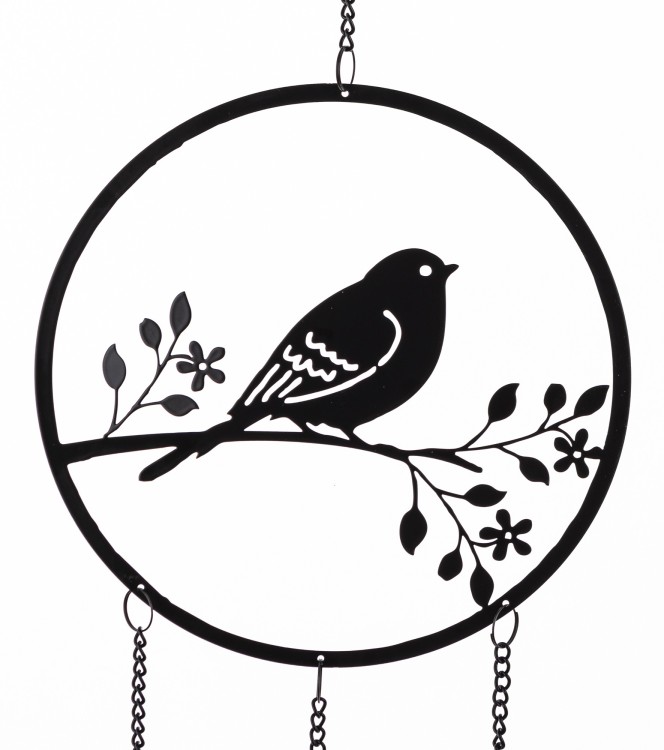 WISZĄCA DEKORACJA ŚCIENNA METAL ŁAPACZ SNÓW 97x18CM