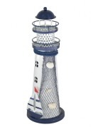 figurka LATARNIA MORSKA LED 28,5x9,5cm